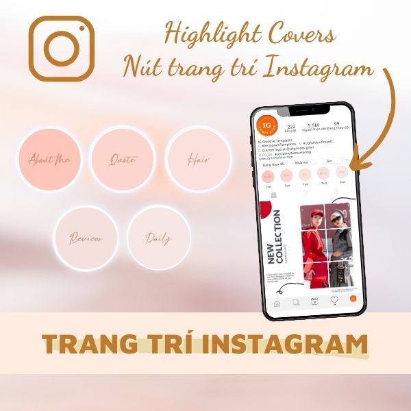 Nút Trang Trí Instagram Highlight Cover