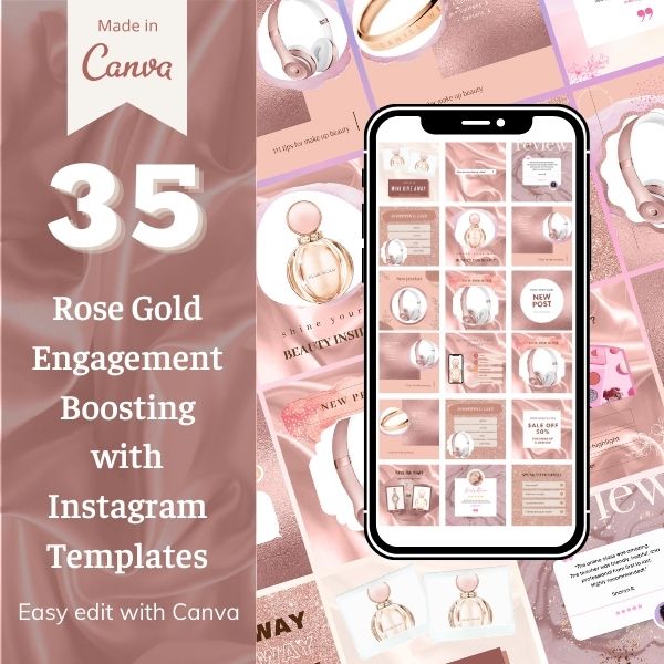 Rose Gold Instagram Templates