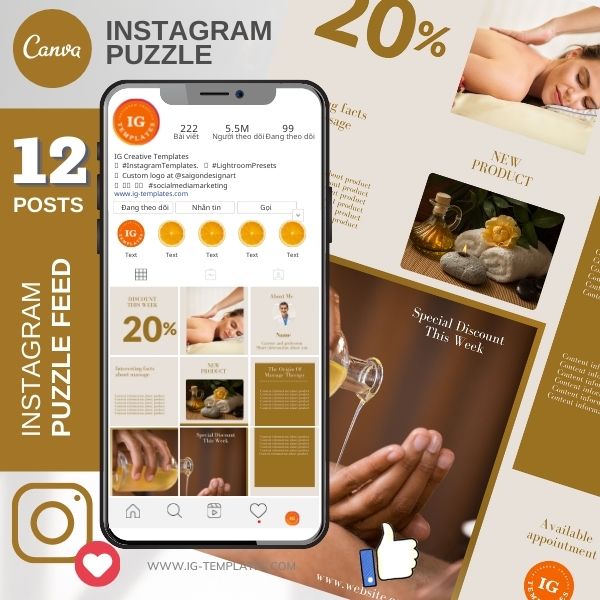 Instagram Puzzle Poster Sản Phẩm