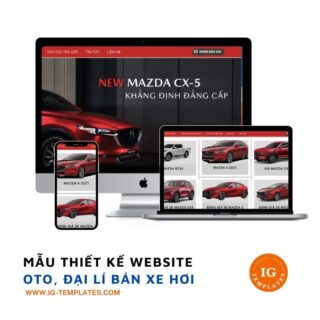 thiết kế website bán xe hơi